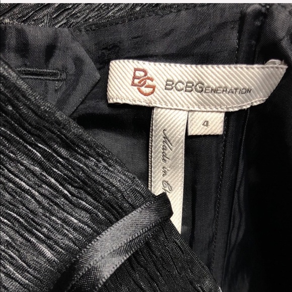 BCBGeneration Textured Mini Black Dress - Picture 6 of 7